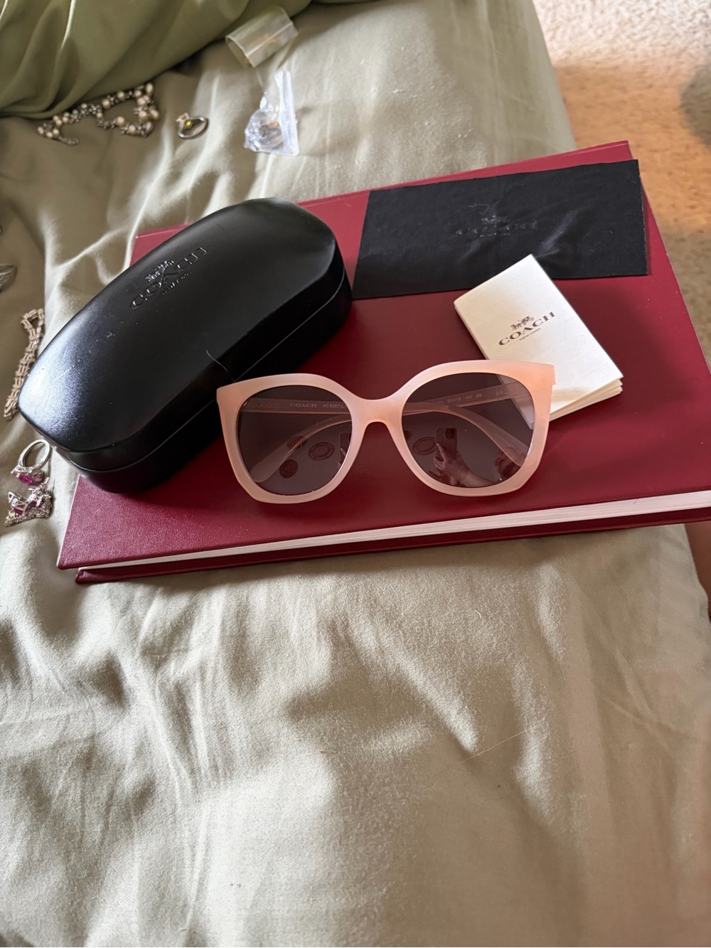 Coach Alexa Square Sunglasses in Milky Pink Blush